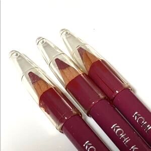 NEW (3) Jordana LIP LINER PENCILS Maroon Lip Color Contour Made In USA Lipliner